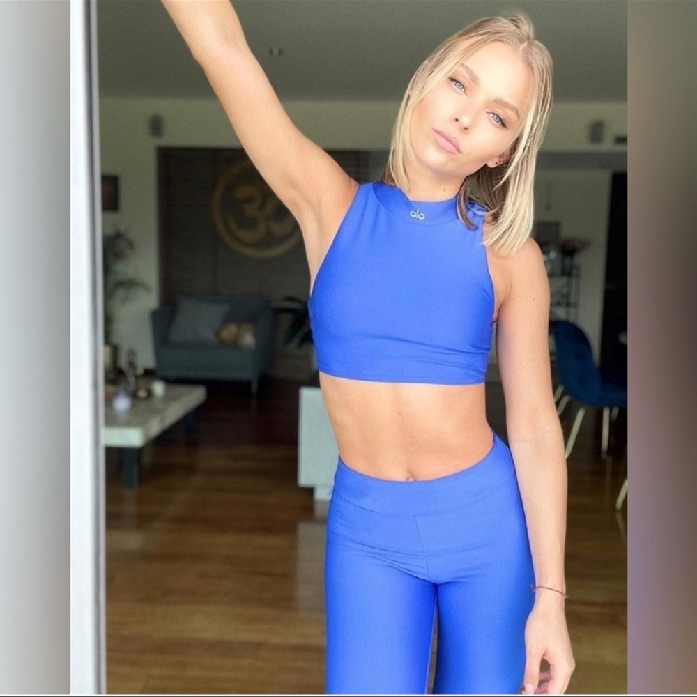 EUC💙ALO YOGA💙ROYAL BLUE WORKOUT SET